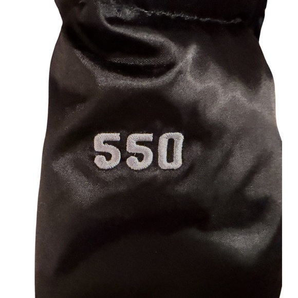 North Face Aconcagua 550 Puffer Down Coat Black Satin Quilted Jacket Size Small - Picture 9 of 12